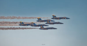 Blue Angels in formation