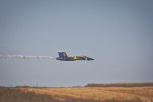 Blue Angel flying low